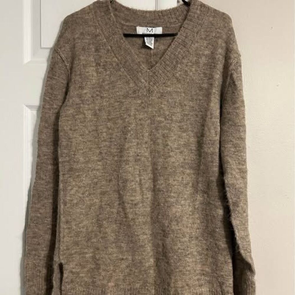 NWT Magaschoni V-Neck Wool Blend Sweater Size S